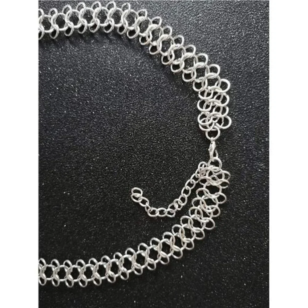 Women Vintage Bohemian Silver Gypsy Bib Chunky Festival Statement Coin Necklace